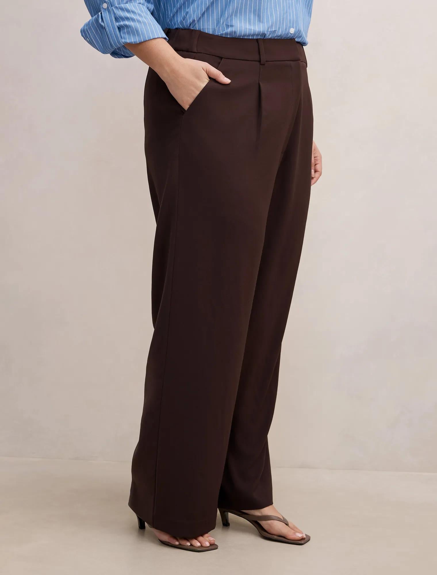 Primrose Curve High Waisted Pants Dark Chocolate