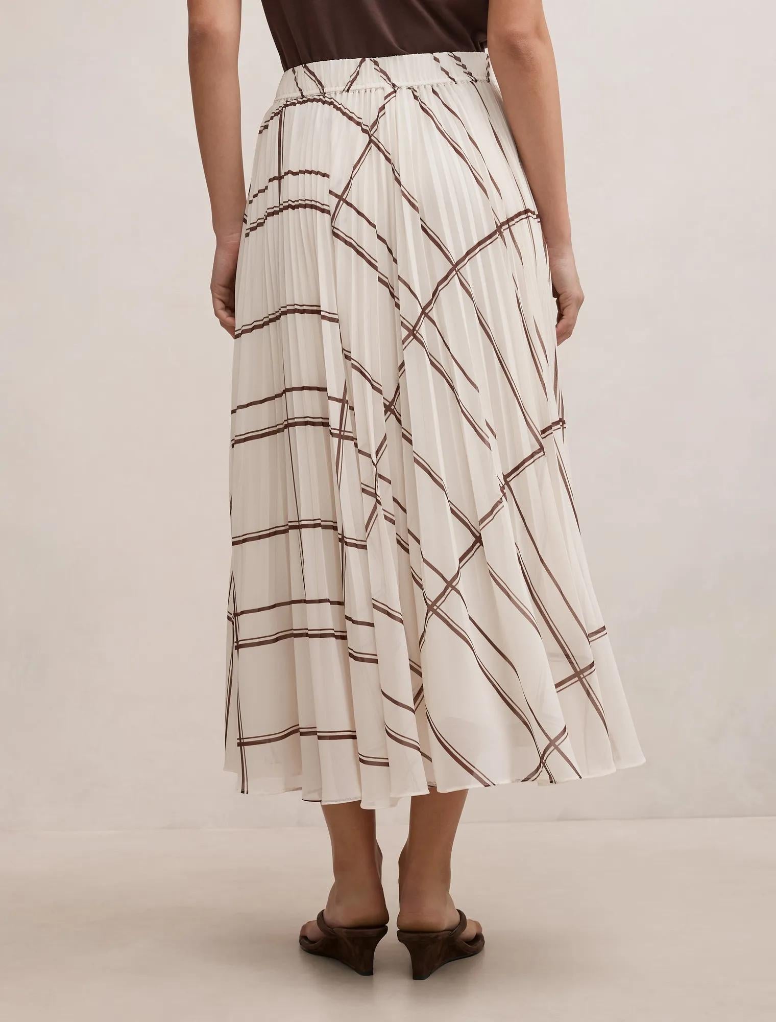 Aurora Pleated Skirt Oliver Check