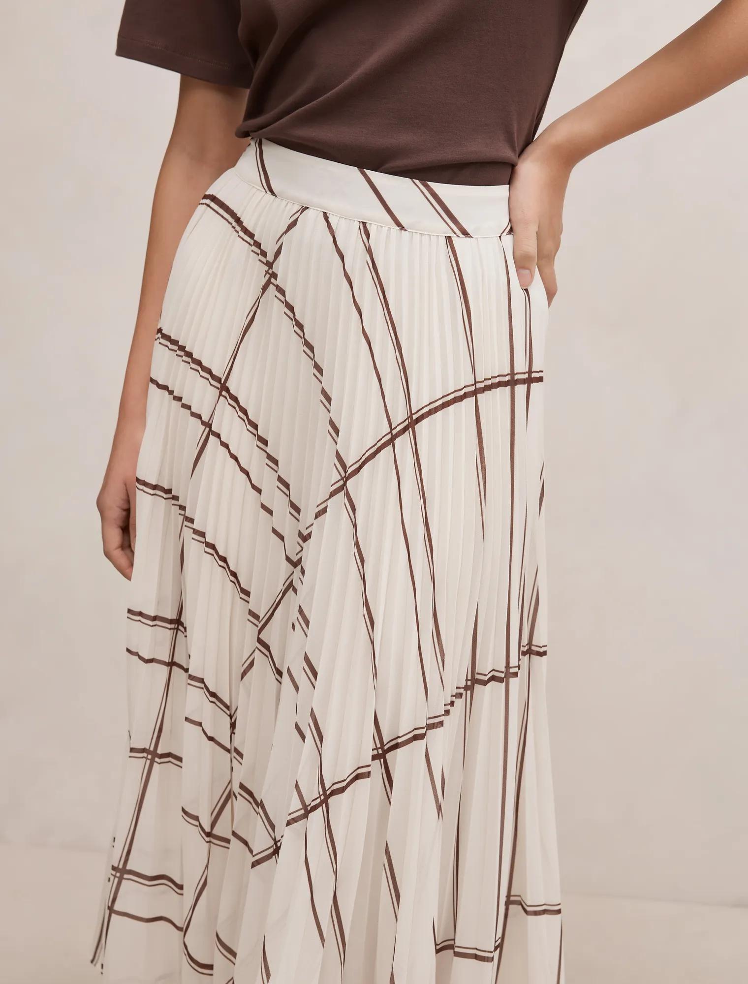 Aurora Pleated Skirt Oliver Check