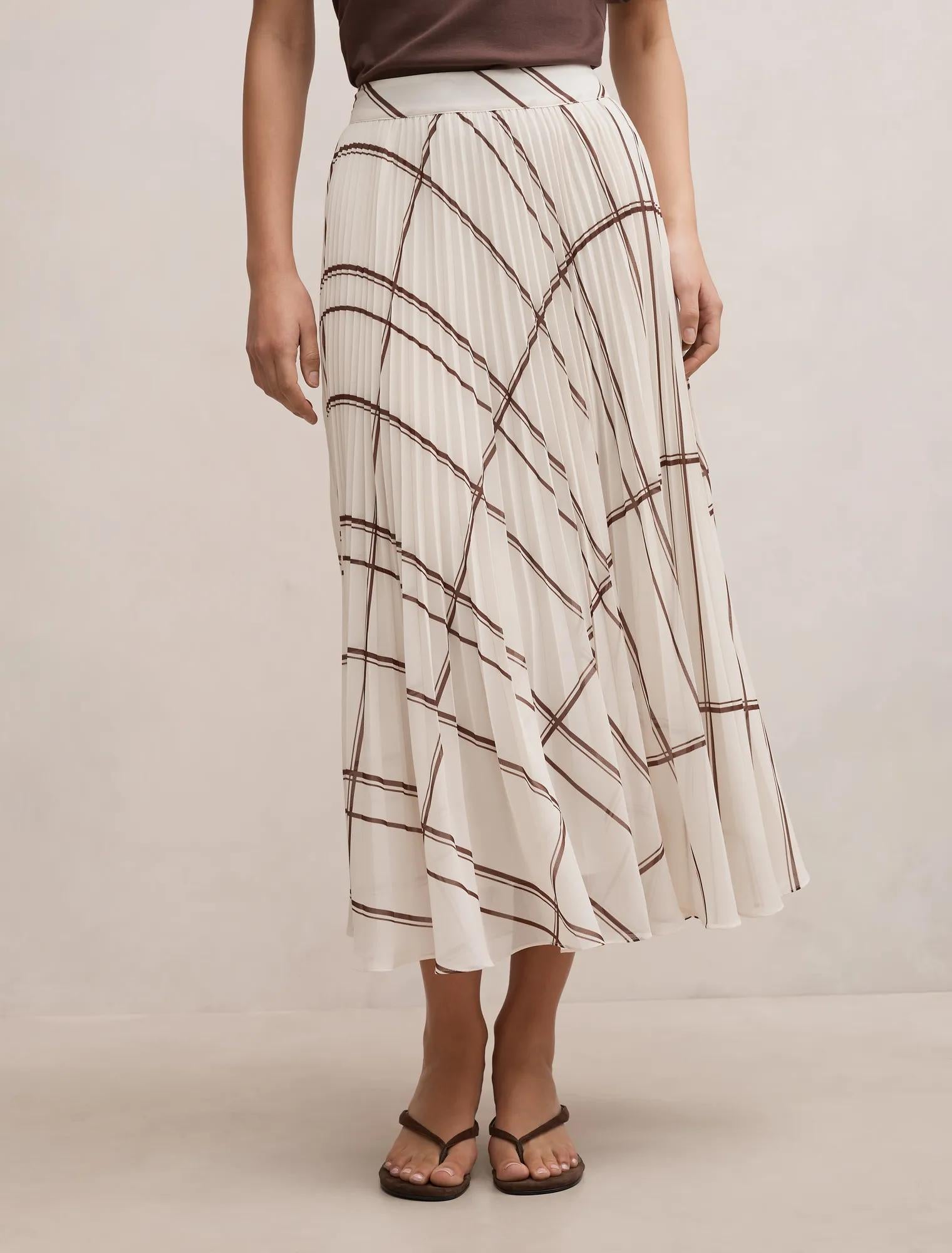 Aurora Pleated Skirt Oliver Check