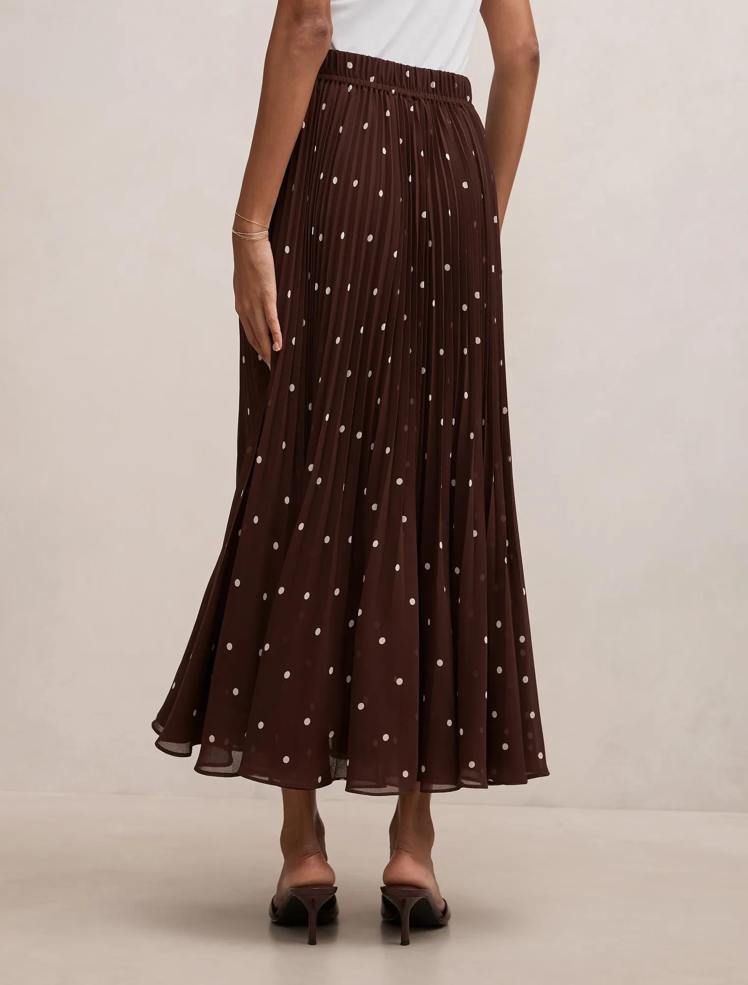 Aurora Petite Pleated Skirt Luxton Spot