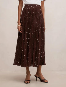 Aurora Petite Pleated Skirt Luxton Spot