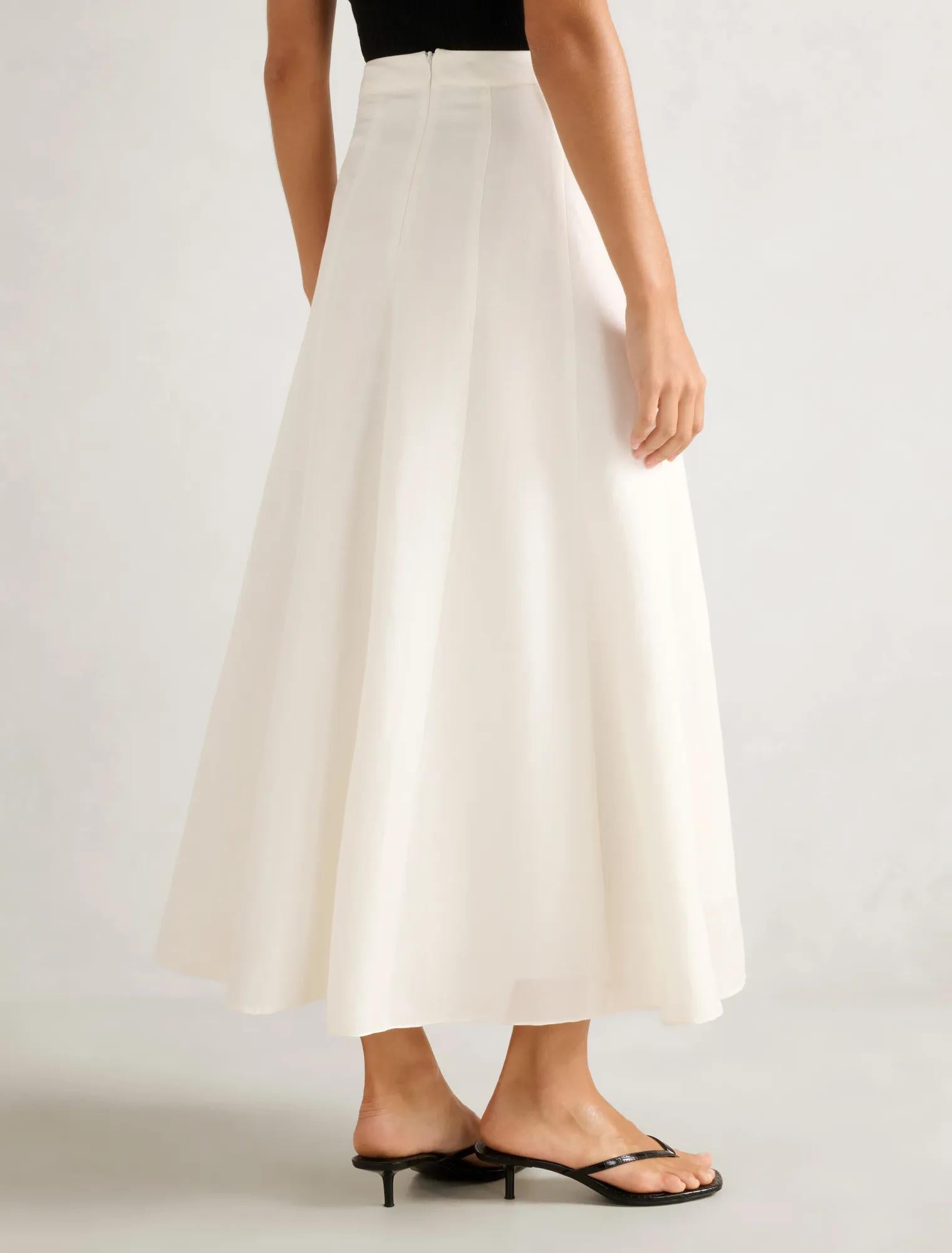 Georgina Godet Skirt Porcelain