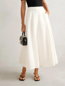 Georgina Godet Skirt Porcelain