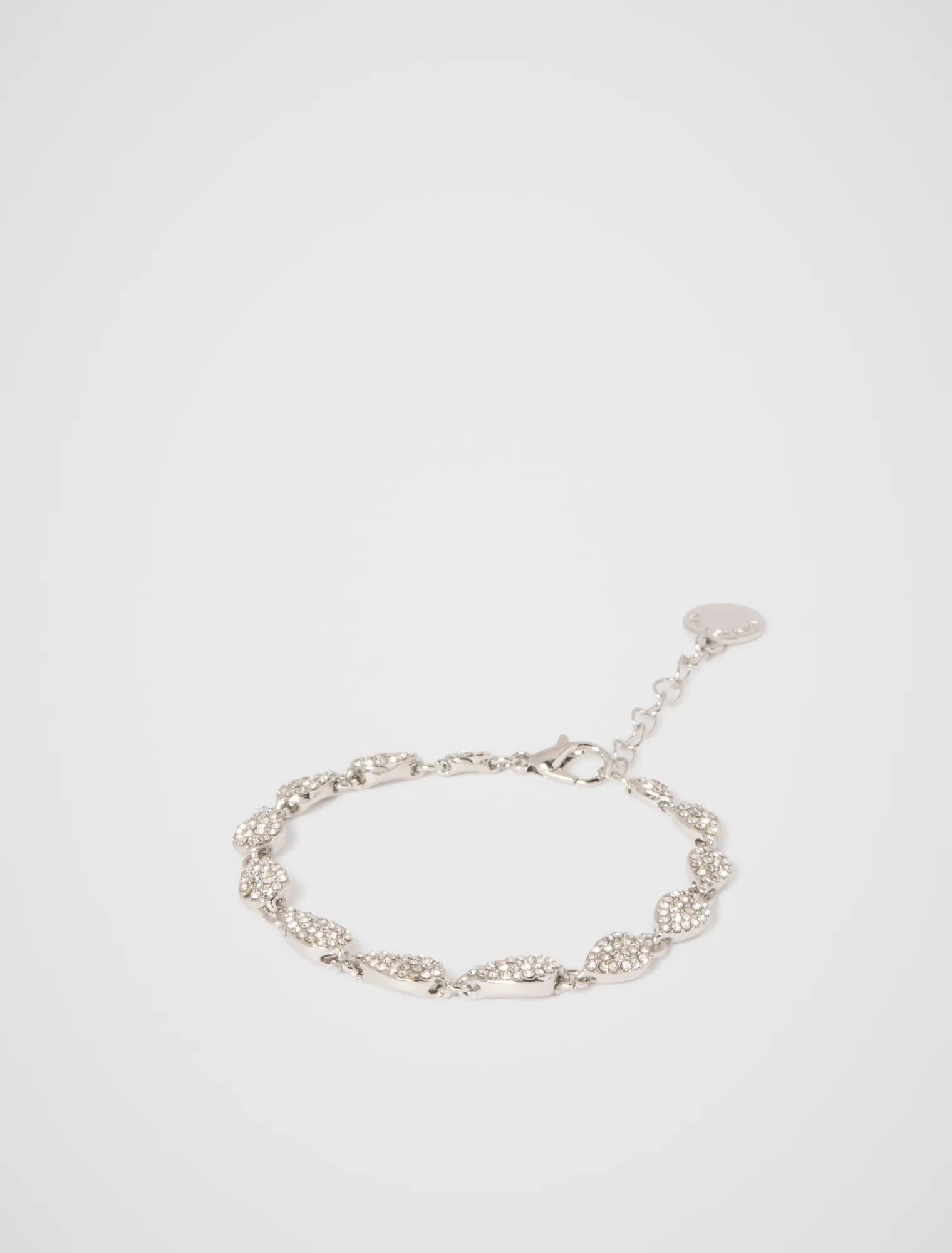 Perrie Pave Bracelet Silver/ Crystal_mannequin