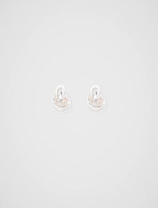 Samuel Small Hoop Stud Earrings Silver_mannequin