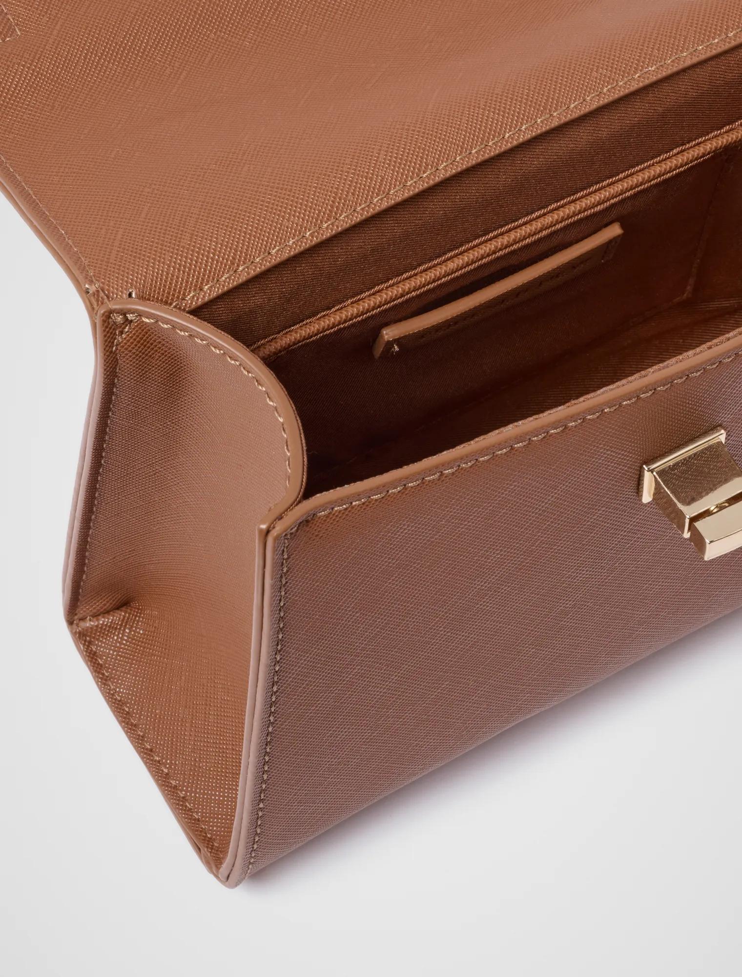 Tala Top Handle Lock Bag Tan_mannequin