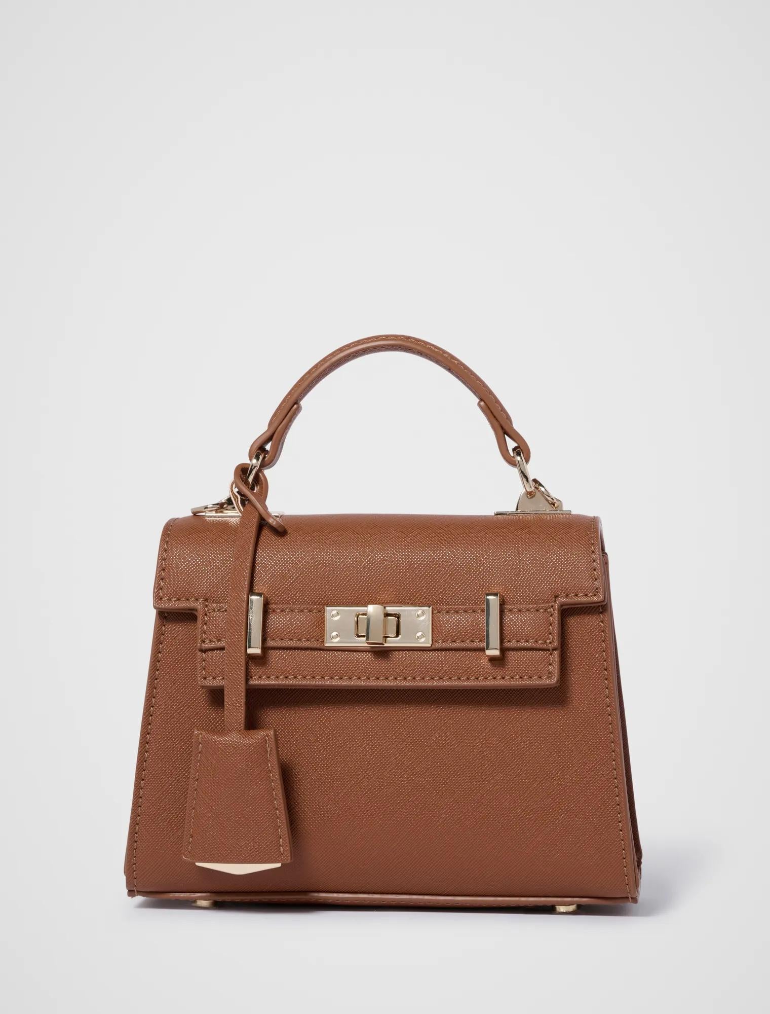 Tala Top Handle Lock Bag Tan_mannequin