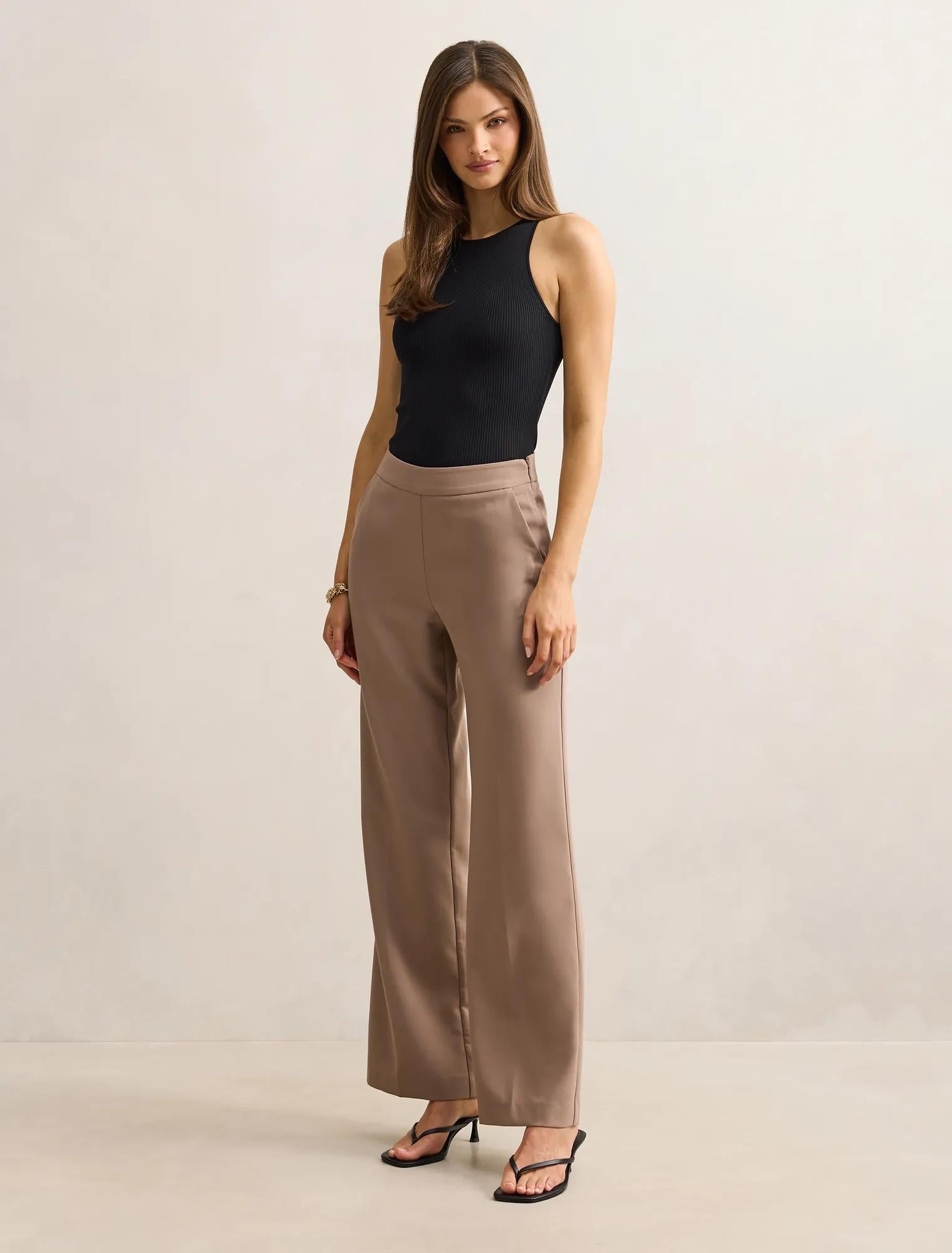 Marissa Wide Leg Pants Oak