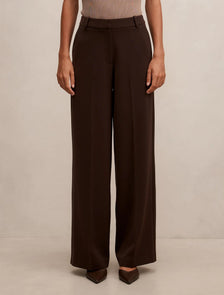 Oaklyn Wide Leg Pants Chocolate Suit