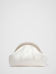 Shayla Shiny Frame Clutch Ivory_mannequin