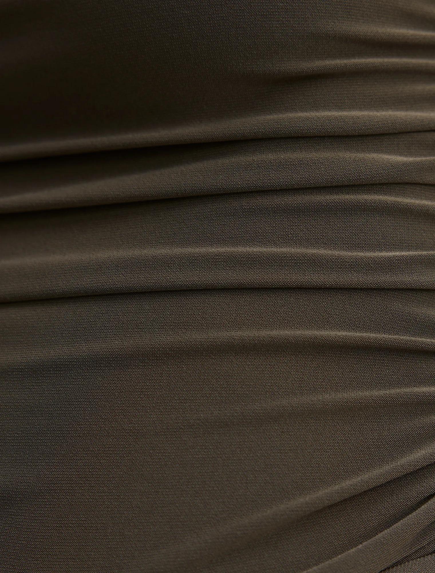 Keely Strapless Jersey Maxi Dress Forest Night