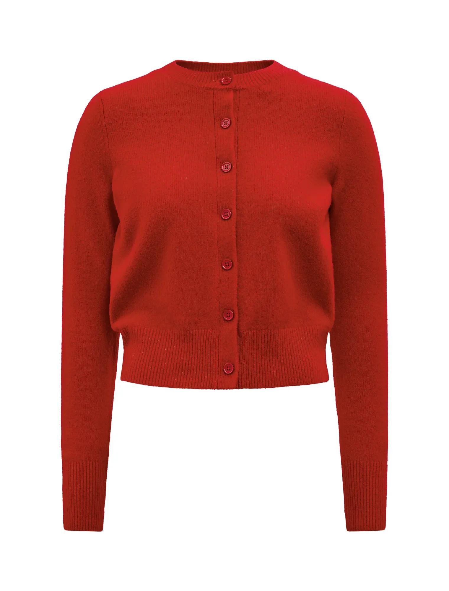 May Crew Neck Cardigan Salsa_mannequin