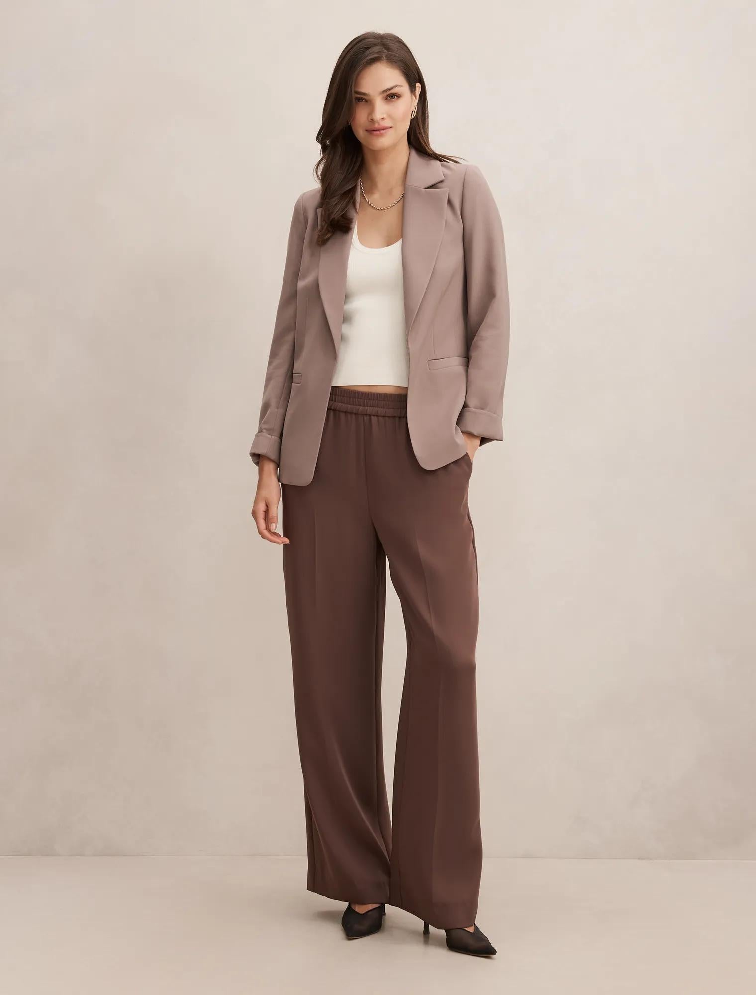 Dylan Boyfriend Blazer Mocha