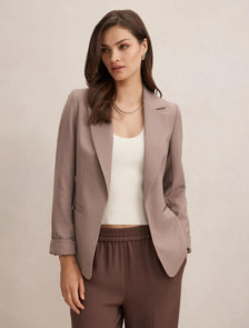 Dylan Boyfriend Blazer Mocha