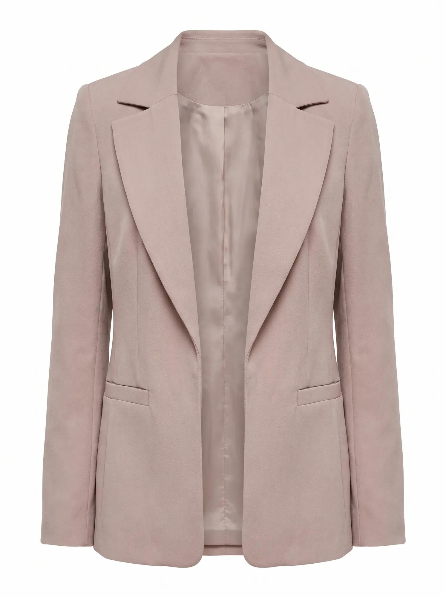 Dylan Boyfriend Blazer Neutral Mushroom_mannequin