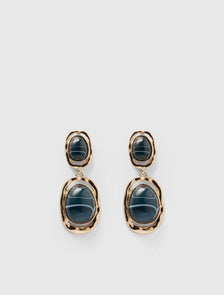 Signature Sonia Stone Drop Earrings Gold/Teal