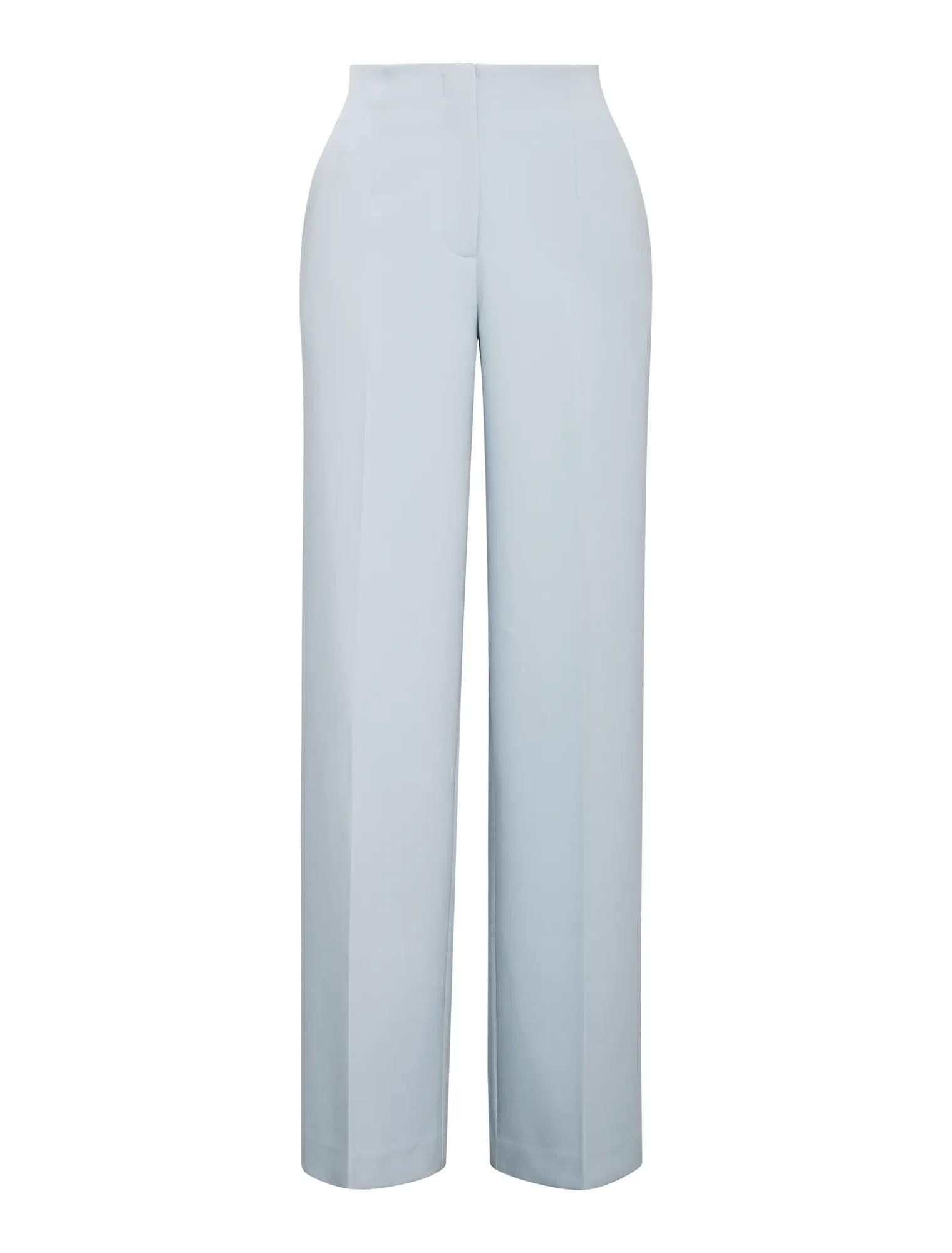Lee Wide Leg Pants Sky Blue Suit