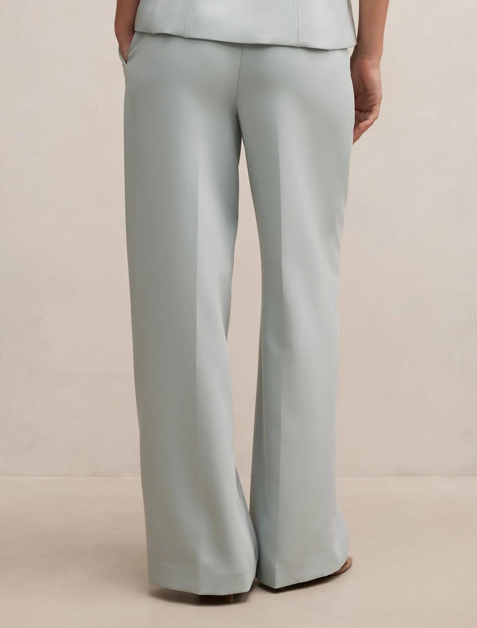 Lee Wide Leg Pant Hazy Aqua Suit