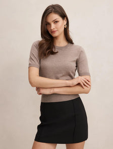 Maisie Short Sleeve Tee Taupe