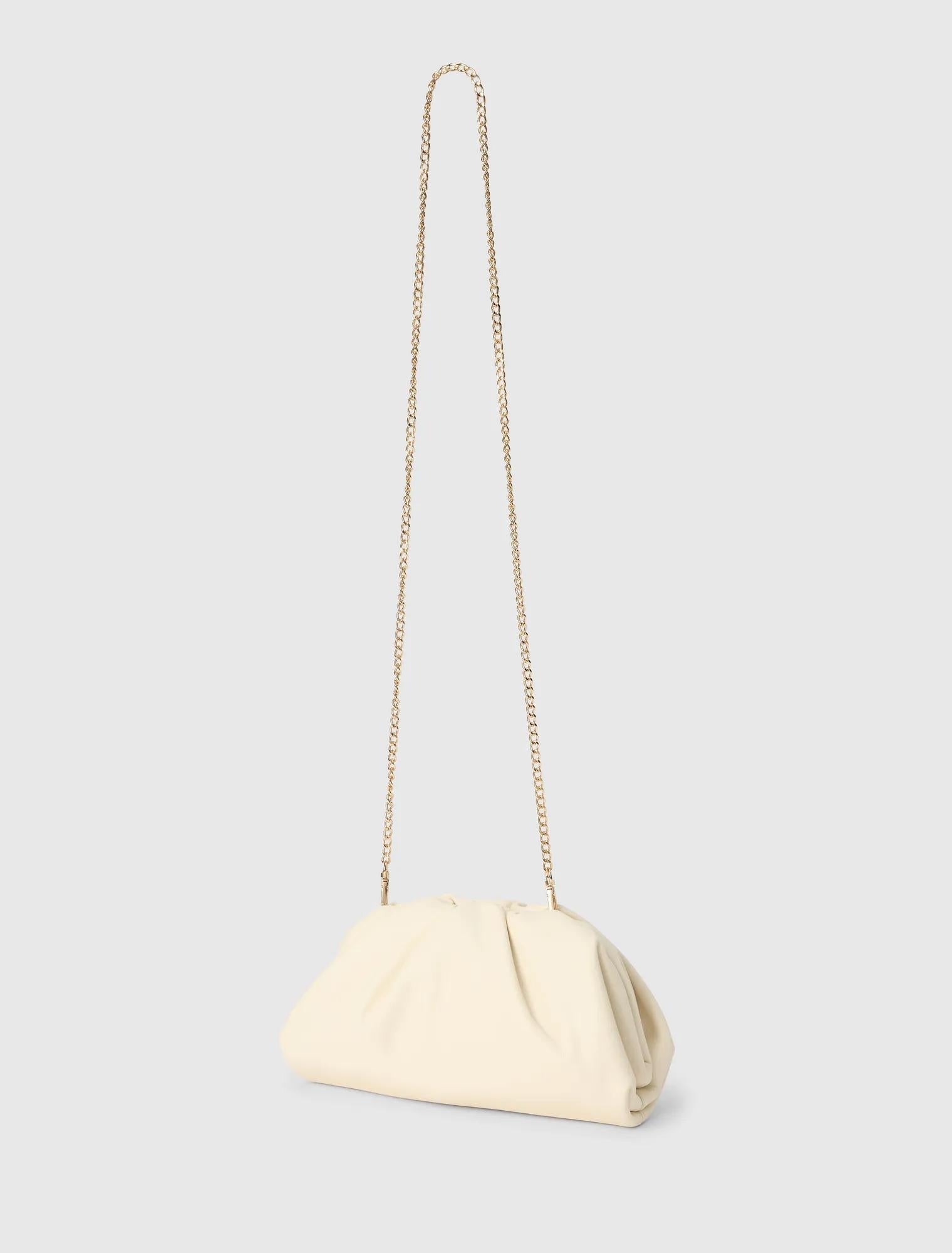 Zayla Soft Clutch Ivory
