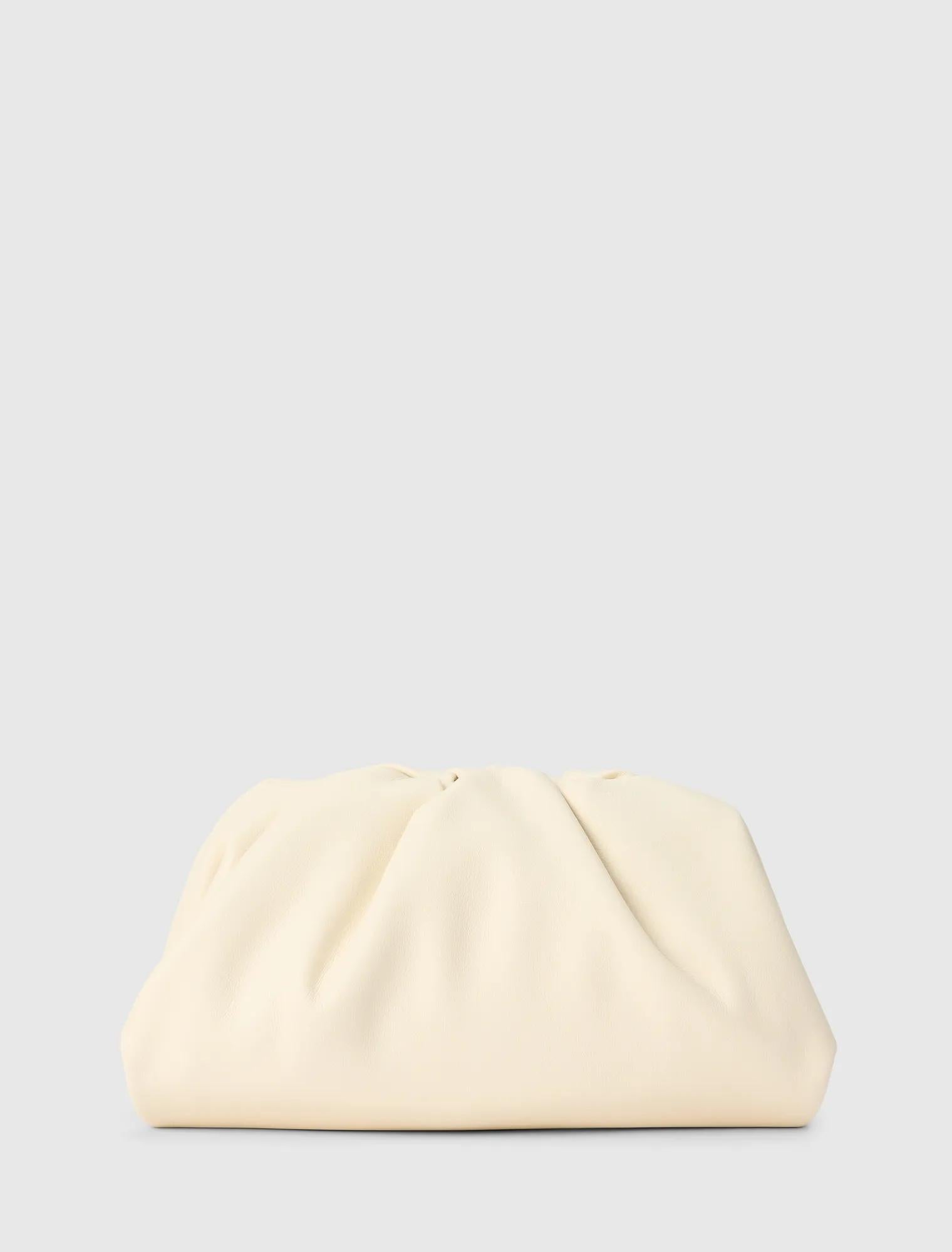Zayla Soft Clutch Ivory