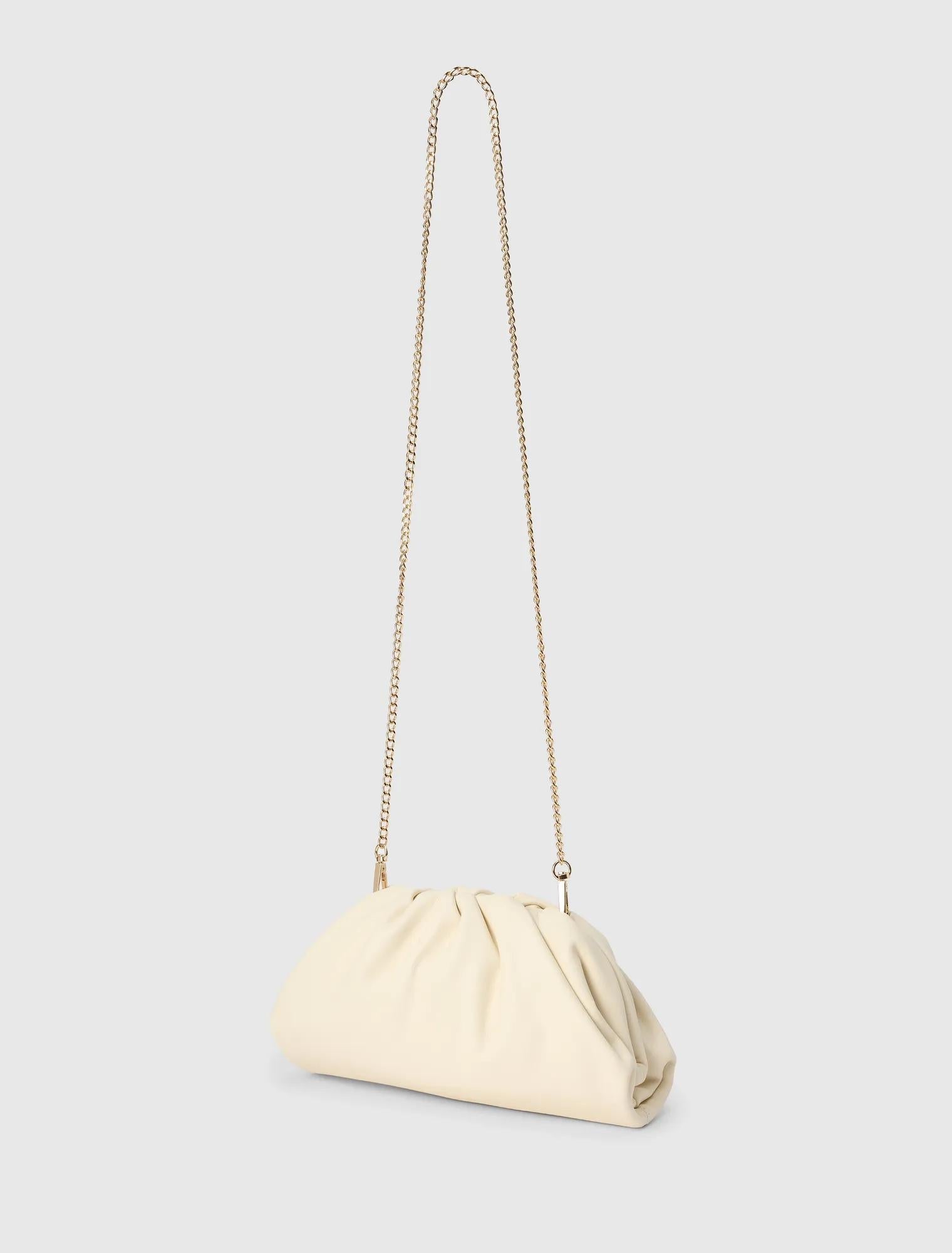 Zayla Soft Clutch Ivory