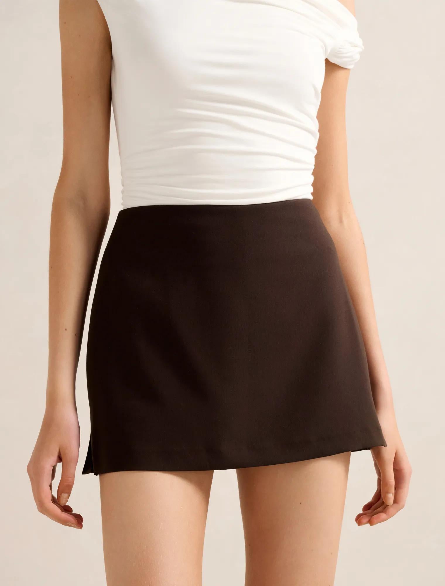 Zahlia Mini Skort Chocolate
