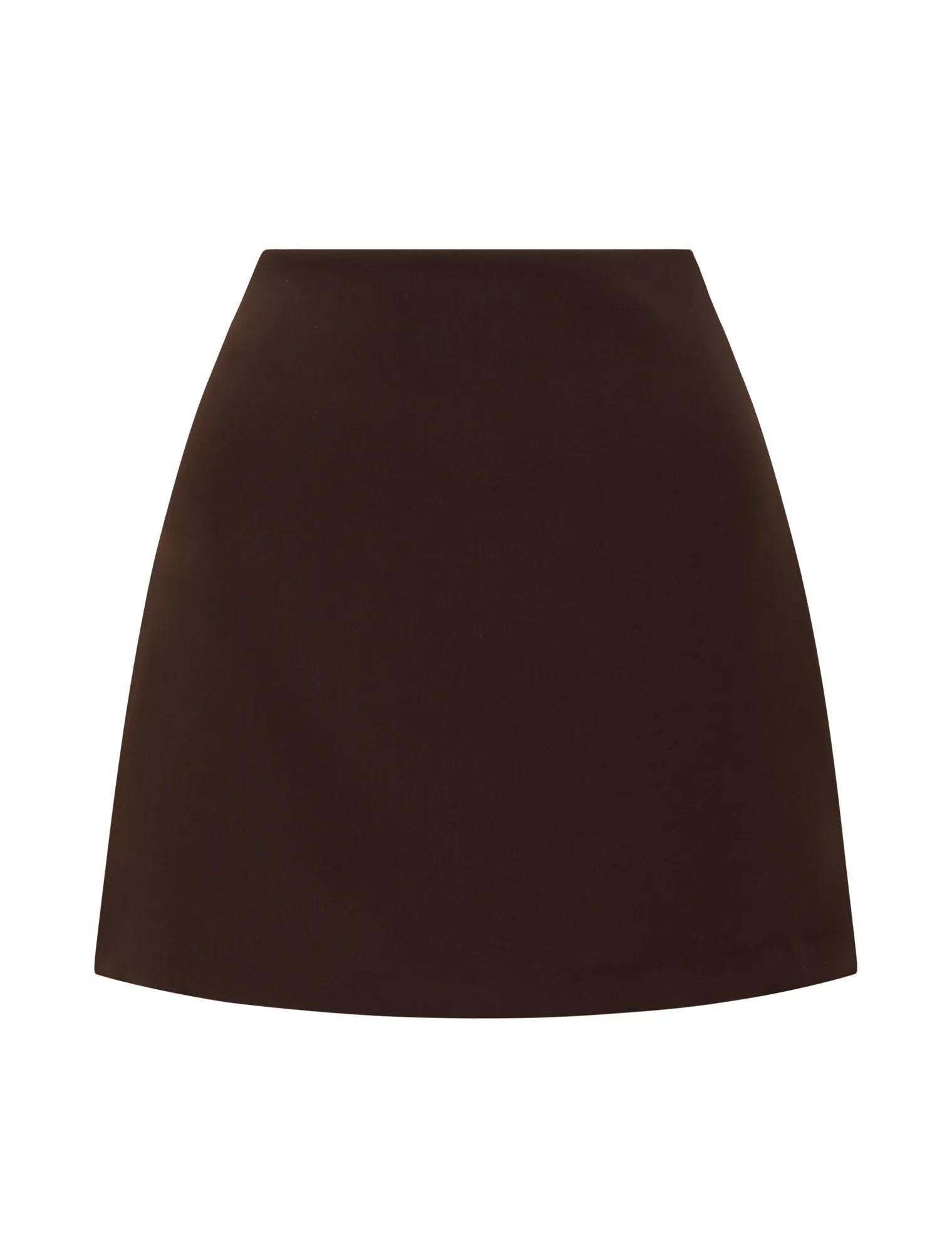 Zahlia Mini Skort Chocolate_mannequin