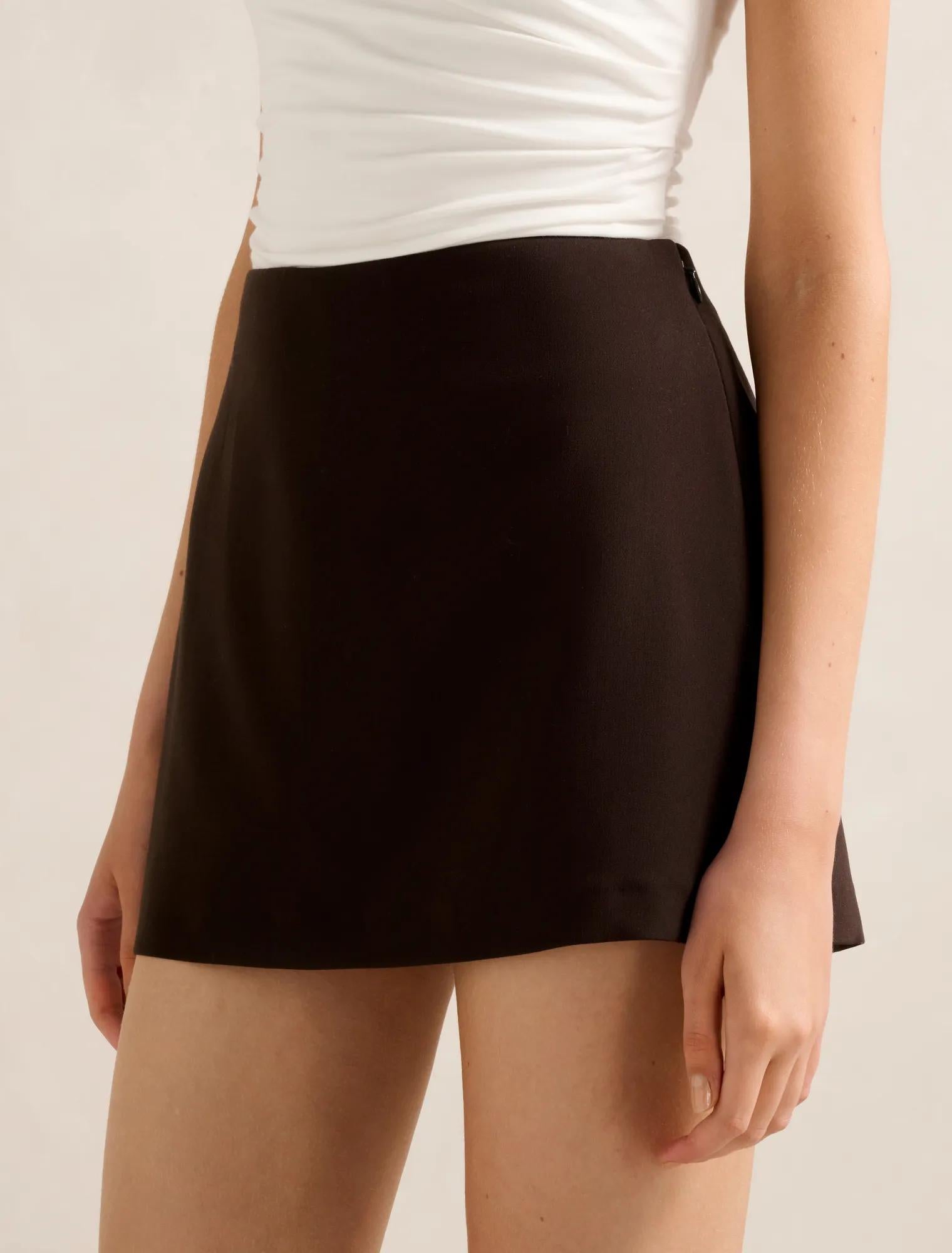 Zahlia Mini Skort Chocolate