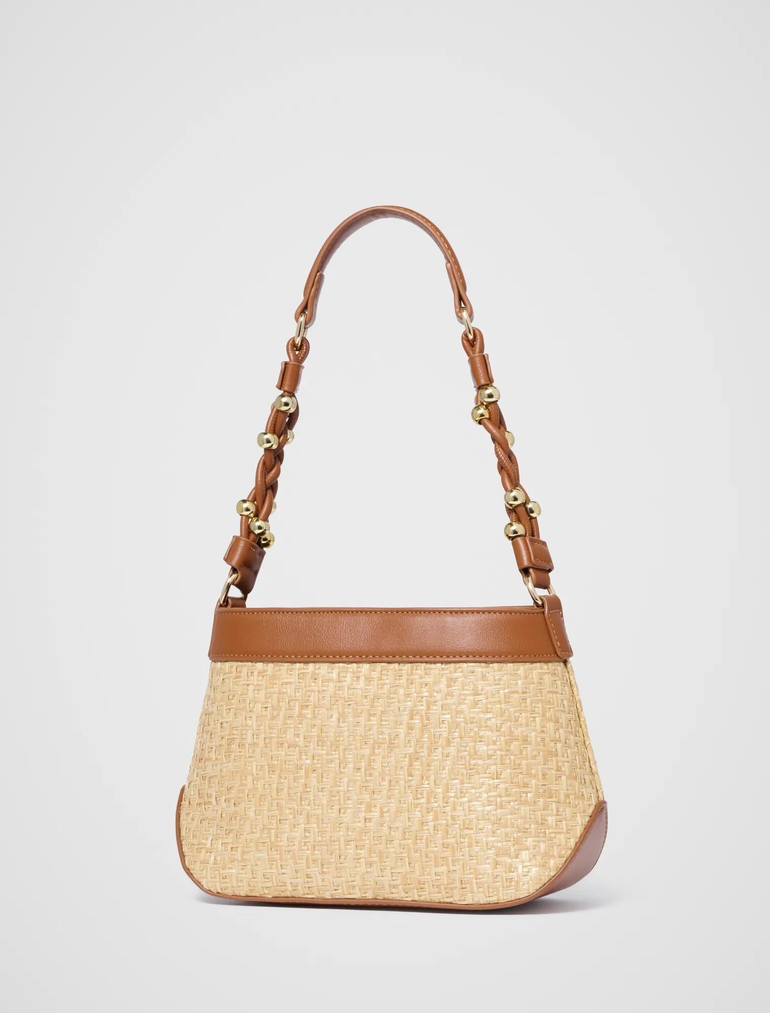 Elsie Weave Small Bag Natural/Tan_mannequin