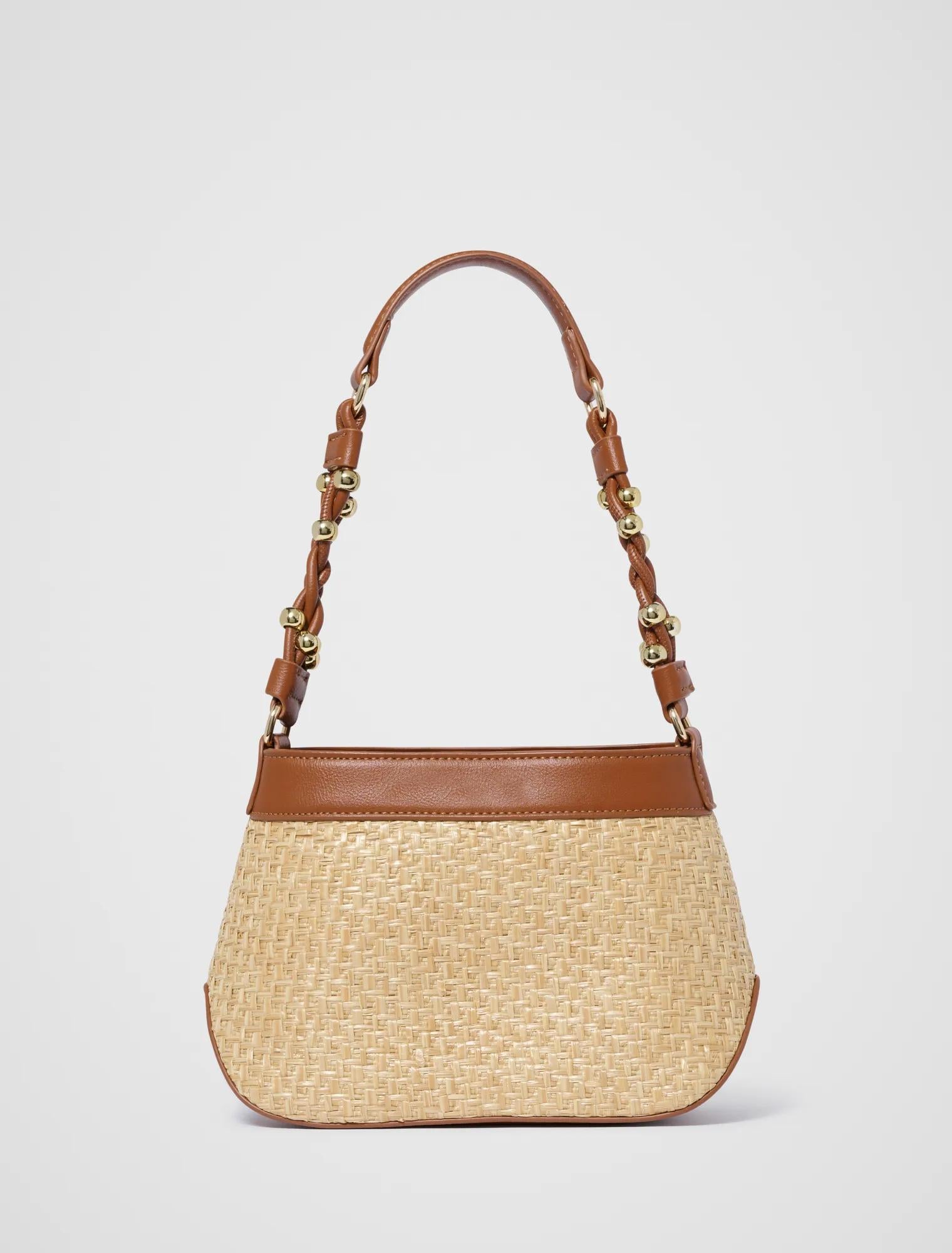 Elsie Weave Small Bag Natural/Tan_mannequin