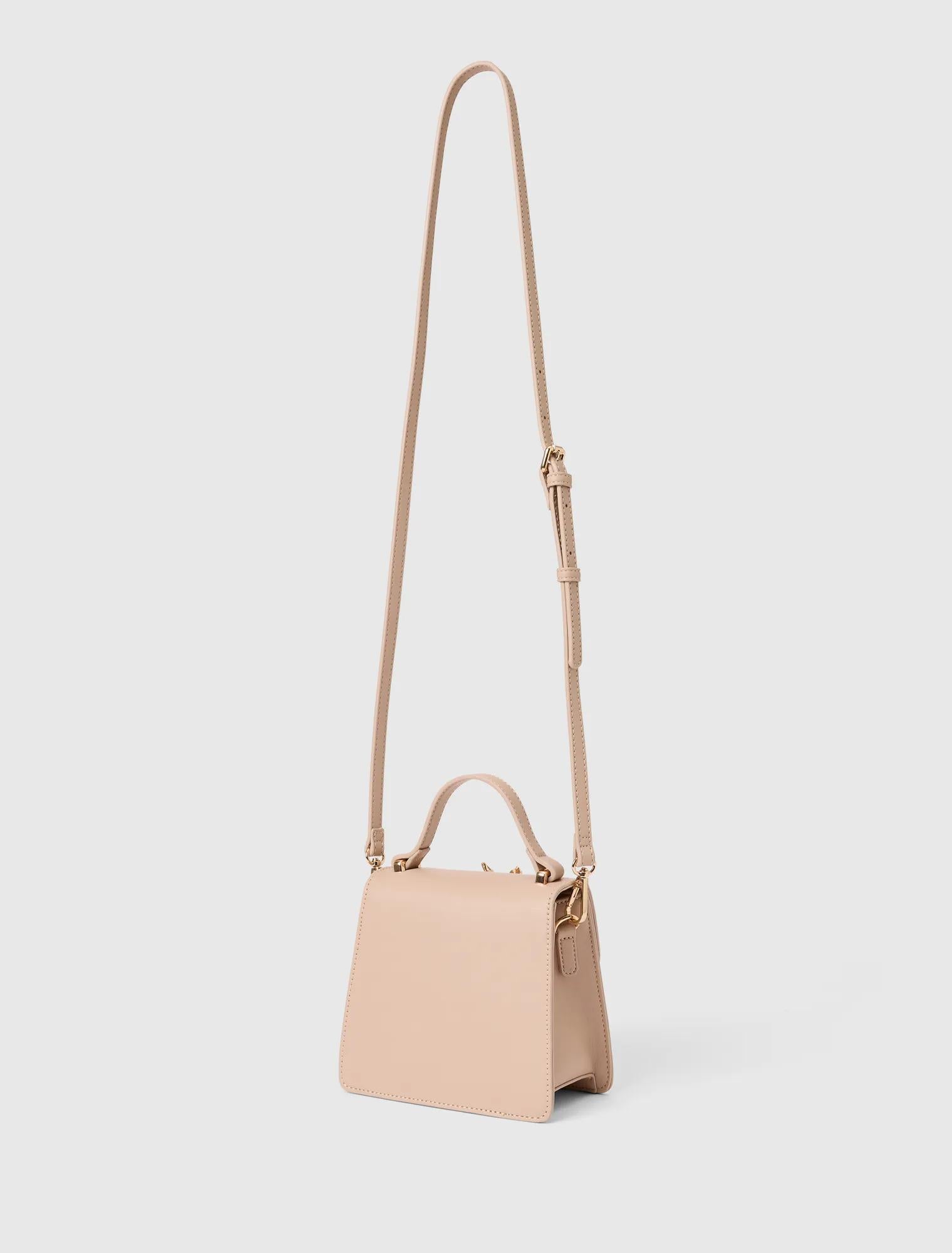 Maria Metal Flower Small Bag Nude_mannequin