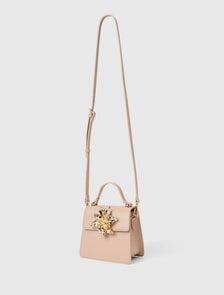Maria Metal Flower Small Bag Nude_mannequin