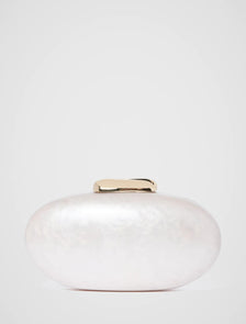 Patty Oval Pearl Hardcase Clutch_mannequin