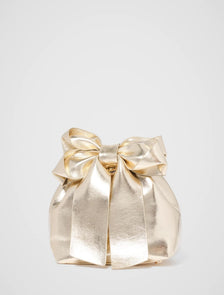 Petra Bow Metal Handle Bag Gold_mannequin
