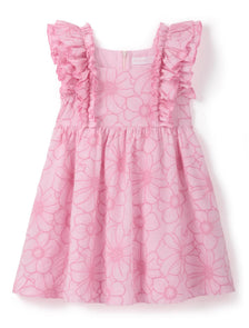 Selena Girls Babydoll Embroidered Dress Embroidered Floral