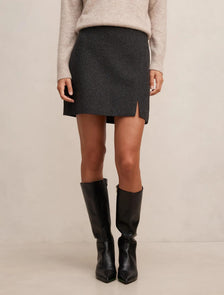 Thalia Mini Skirt Black Fleck Set