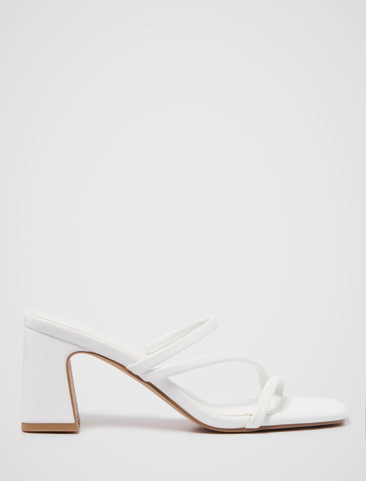 Simone Strappy Mule Block Heels White_mannequin