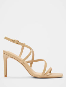 Alina Asymmetrical Strappy Heeled Sandals Light Tan_mannequin