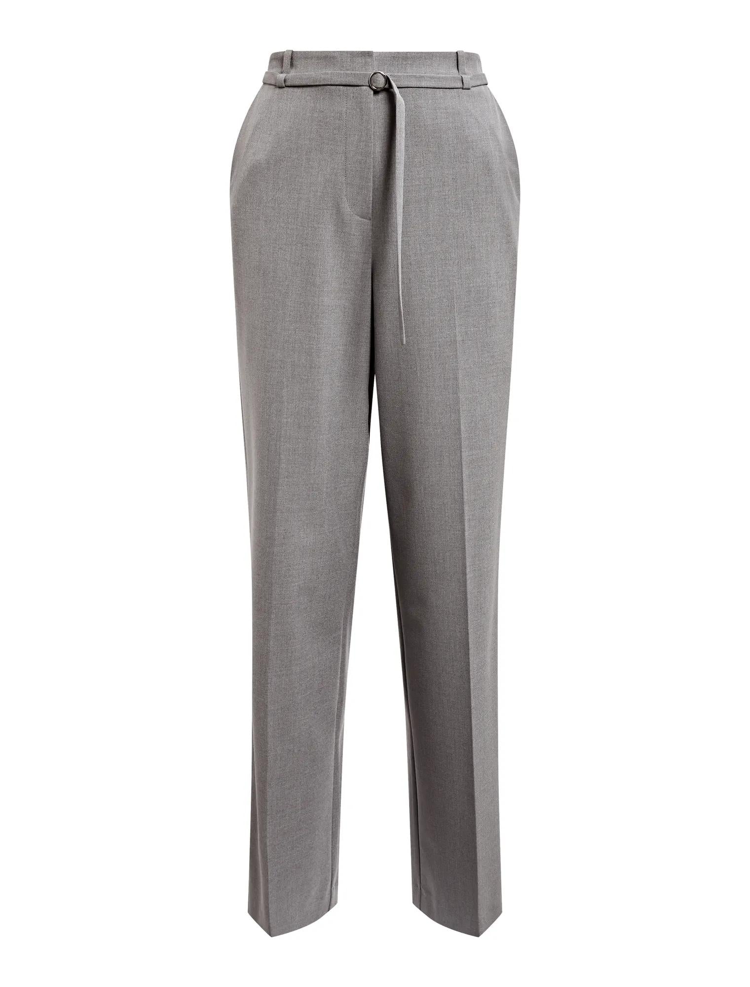 Kyla Belted Straight Leg Pants Grey_mannequin