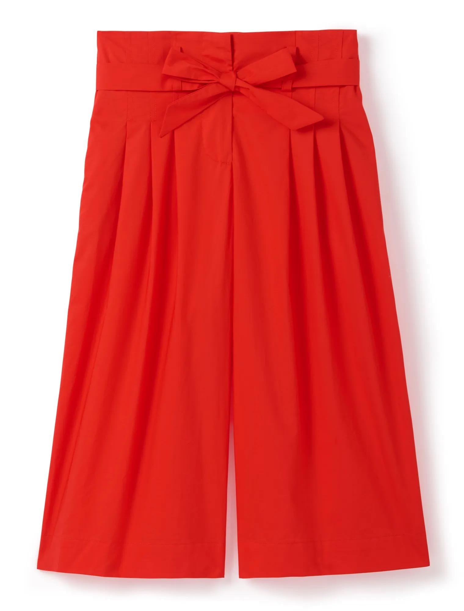 Carly Girls Cropped Pant Claire Red