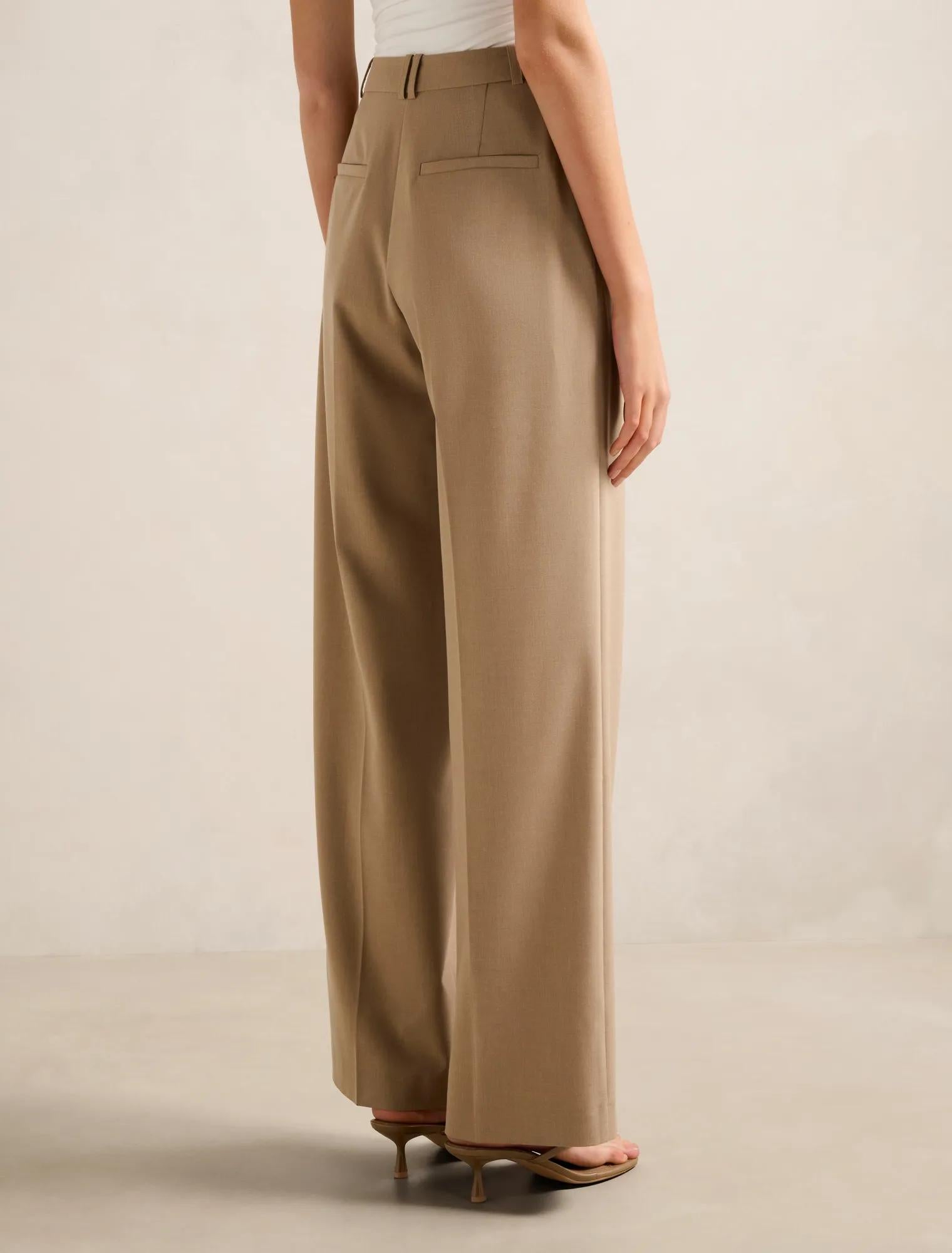 Sophia Wide Leg Pant Milk Coffee