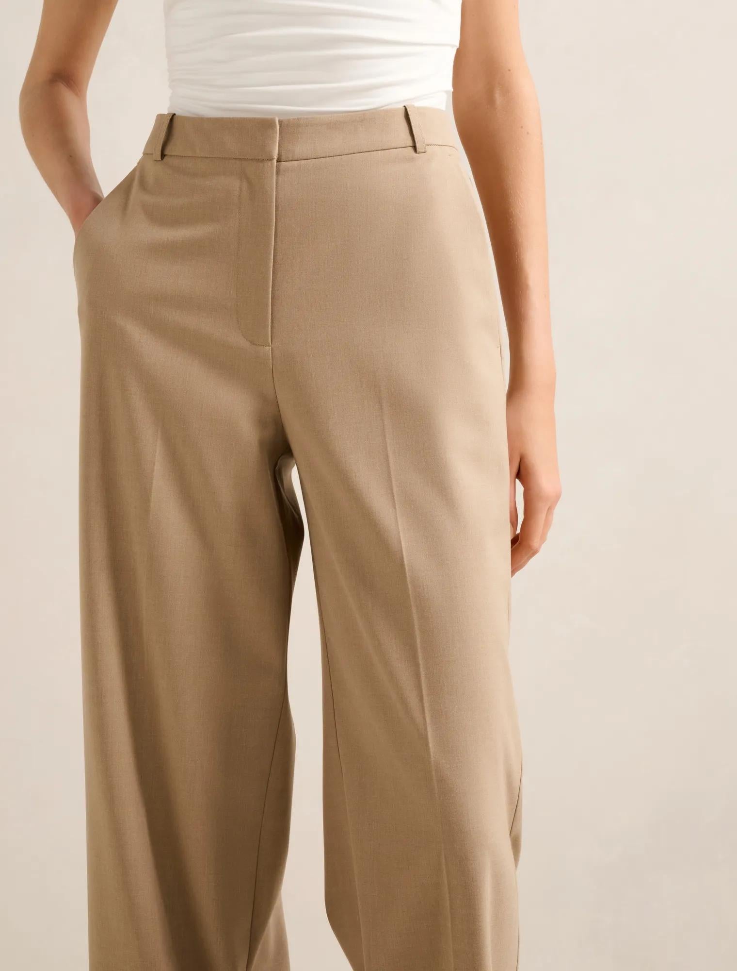 Sophia Wide Leg Pant Milk Coffee