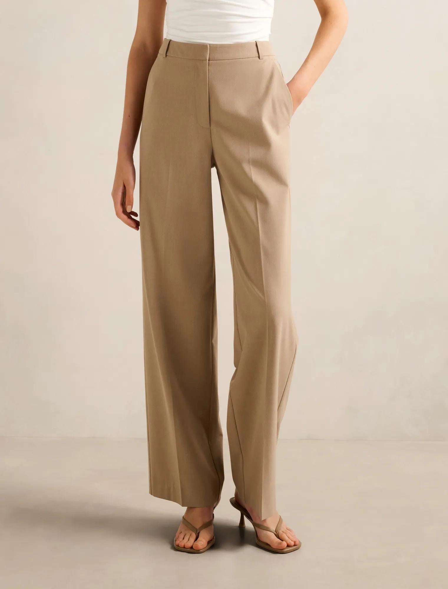 Sophia Wide Leg Pant Milk Coffee