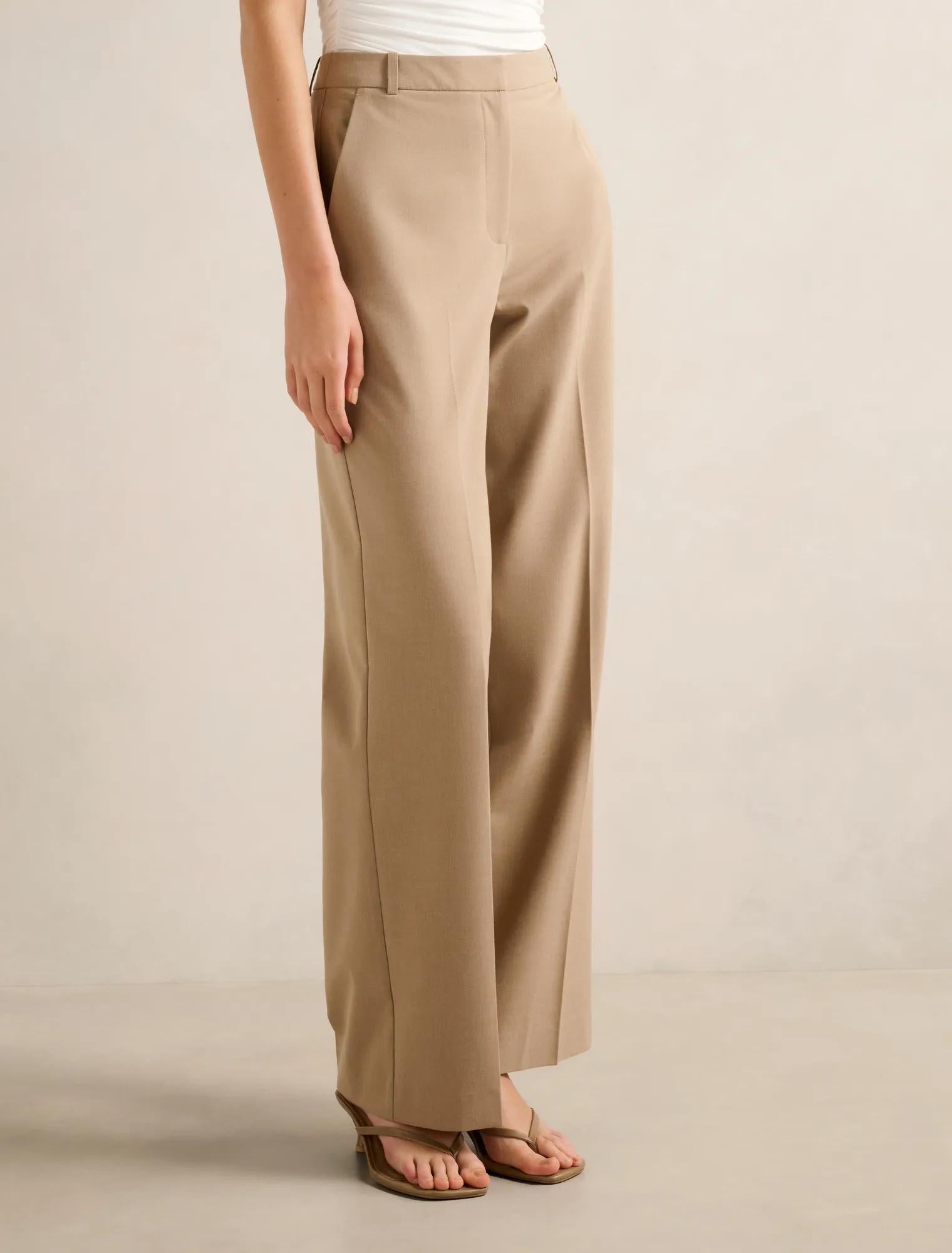Sophia Wide Leg Pant Milk Coffee