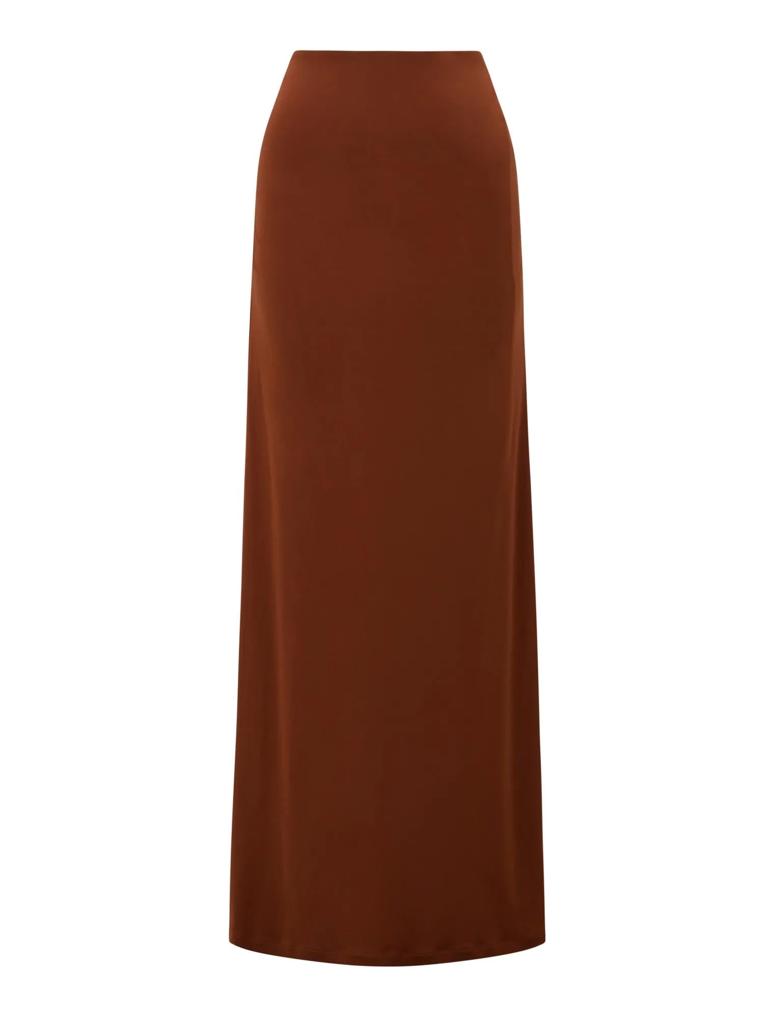 Mimi Flute Maxi Skirt Paprika co-ord_mannequin