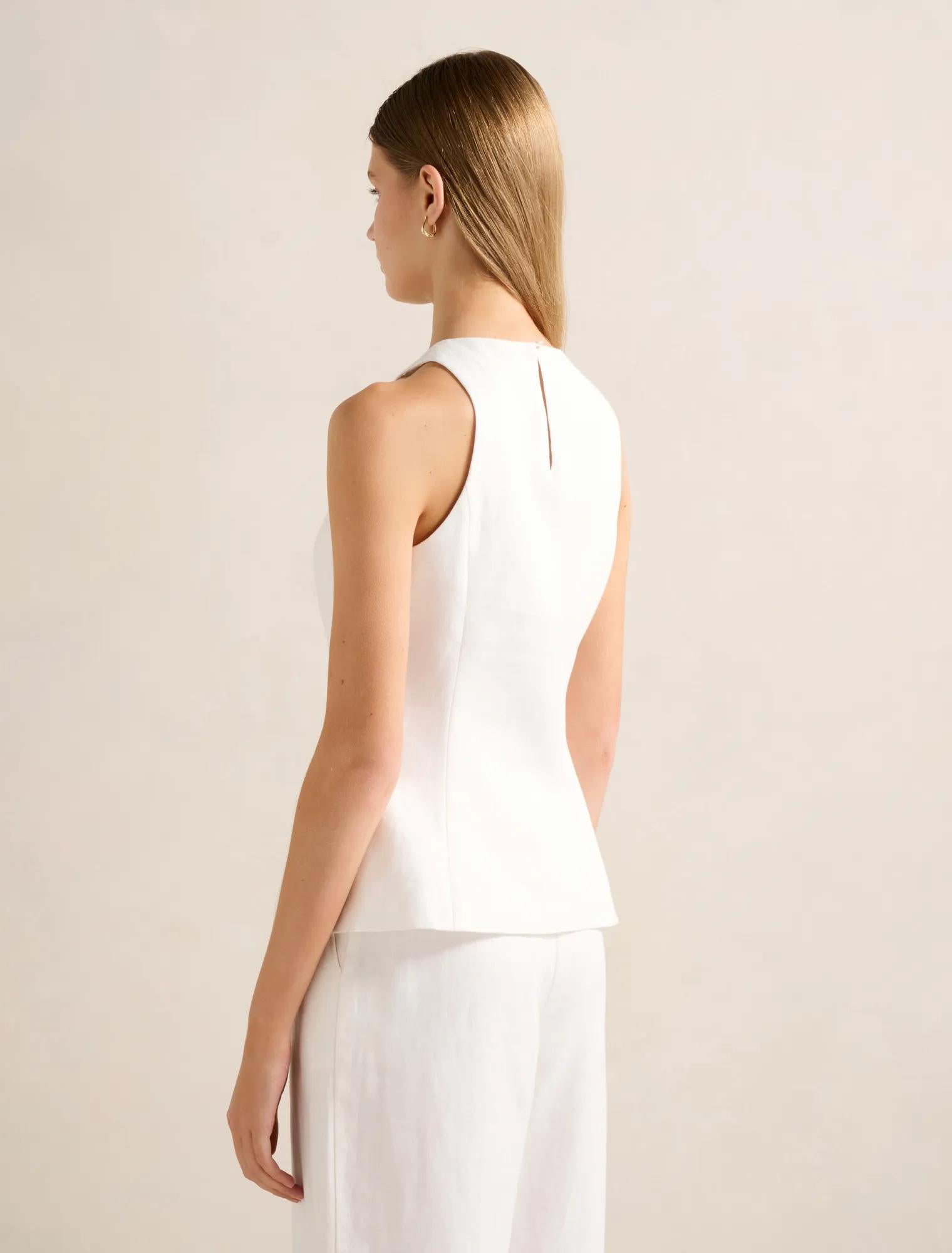 Liliana Linen Top Porcelain