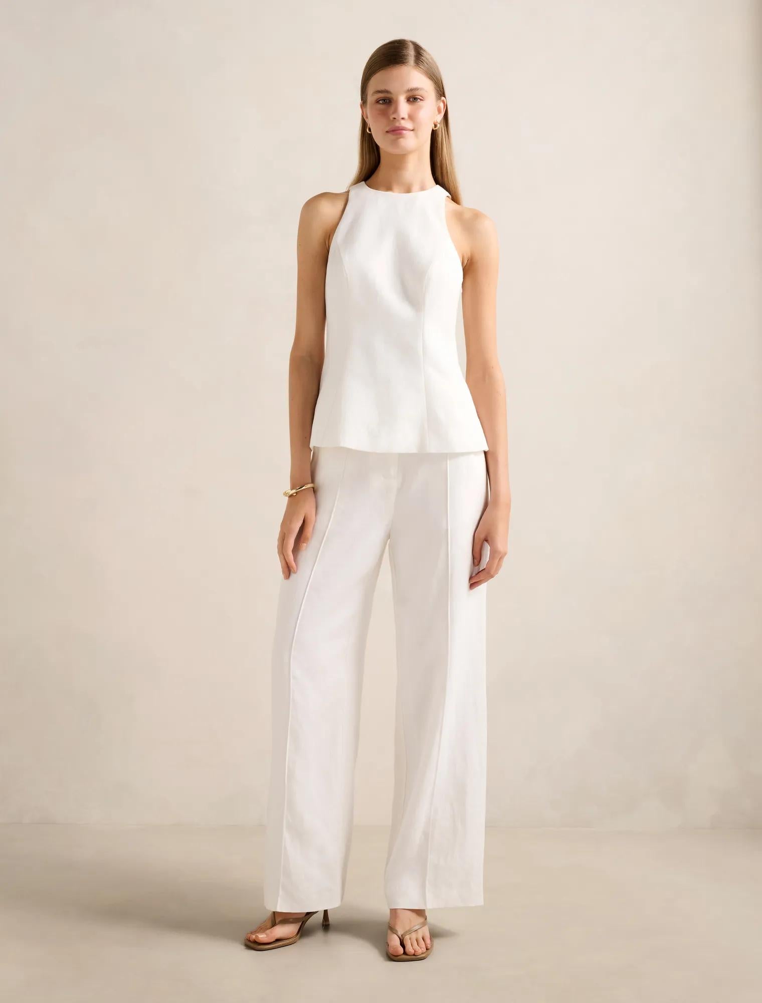 Liliana Linen Top Porcelain