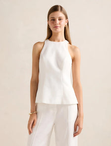 Liliana Linen Top Porcelain